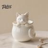 Talos 3D Printed Cat Teacup, Cute Coffee Cup, Figurine Mugs, Holiday and Birthday Gift for Milk Tea Lovers