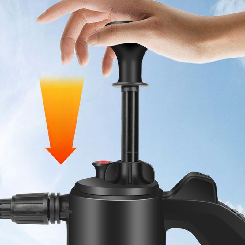 2L Hand Pump Foam Sprayer with 2 Types Hand-held Foam Watering Can Air Pressure Sprayer Plastic Spray Bottle Car Cleaning Tools