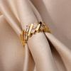 Zircon Bar Rings For Women Stainless Steel Bar Opening Geometric Ring  Trending Luxury Wedding Aesthetic Jewelry Anillos