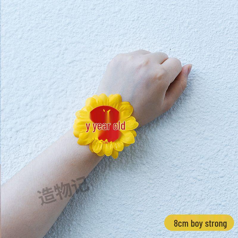 Sunflower Bracelet Corsage for Children's Sports Meet and Dance Performances