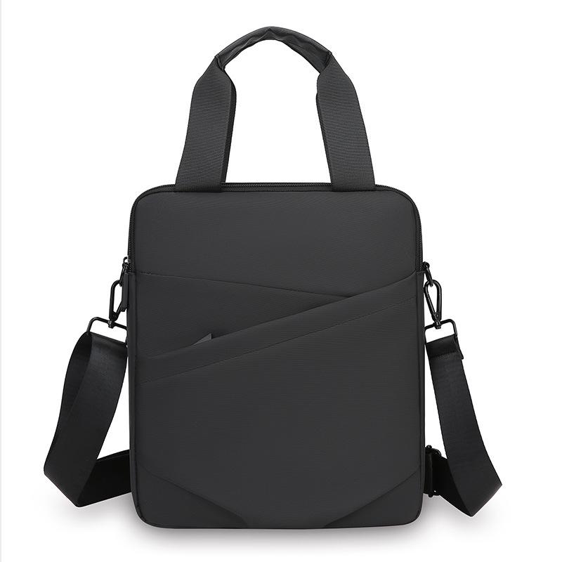 Customized Men's 15.6'' Business Casual Crossbody Tote Laptop Bag with Logo Print