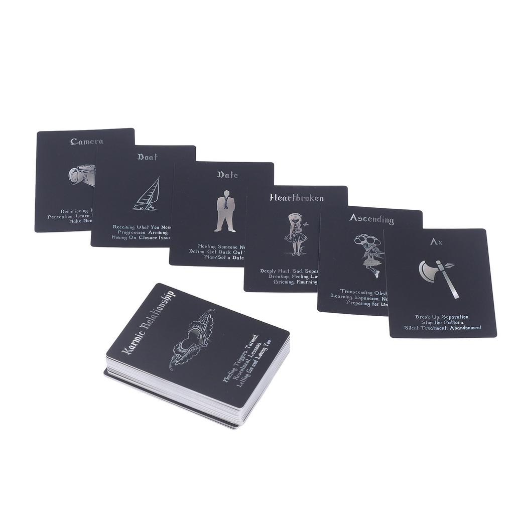 54 Decks Tarot Card Game English Language Coated Paper Forecasting Card Toy for Party Use