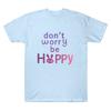 Dont Worry Be Hoppy Letter Print T-shirts Judy Cotton T Shirts Cute Funny Cute Bunny Tee Unisex Couples Creative Gift
