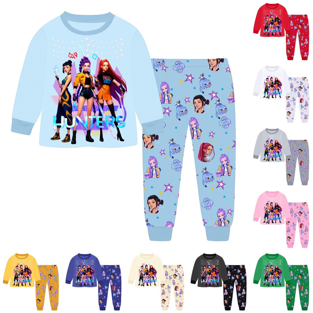 Children's Fashion Suit  Round Neck Long Sleeve Top Pants