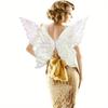 Sparkling Organza Butterfly Fairy Wings Gradient Sheer Costume Wing Set  Cosplay Party