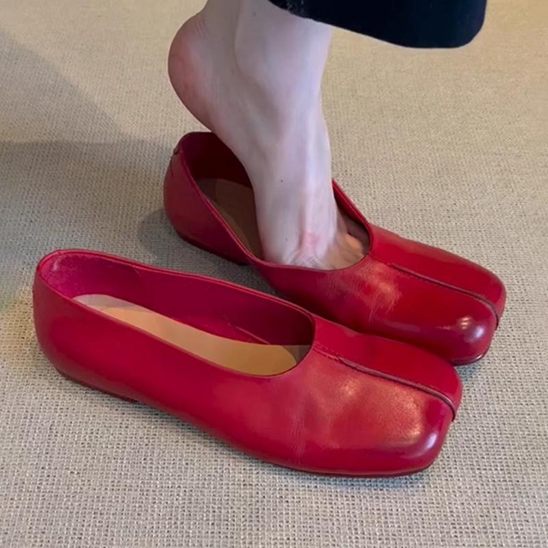 Mode Square Toe Damen Slipper Schuhe Flats Lässige Damen Sandalen Flache Sommer Sneaker 2025 Trend Walking Kleid Komfort Damen Schuhe