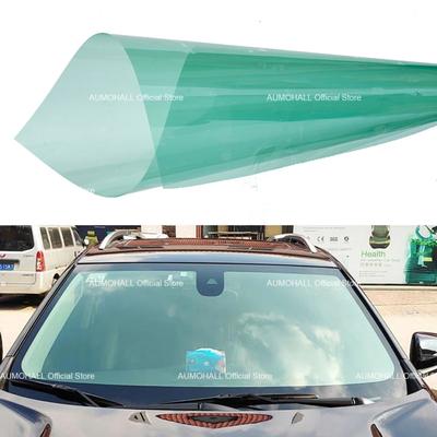 1Mx3M 68% VLT Transmittance Green Car Windshield Tints, Solar Glass Tinting Film Windscreen Window Tint Foils, UV 77% IR 20%