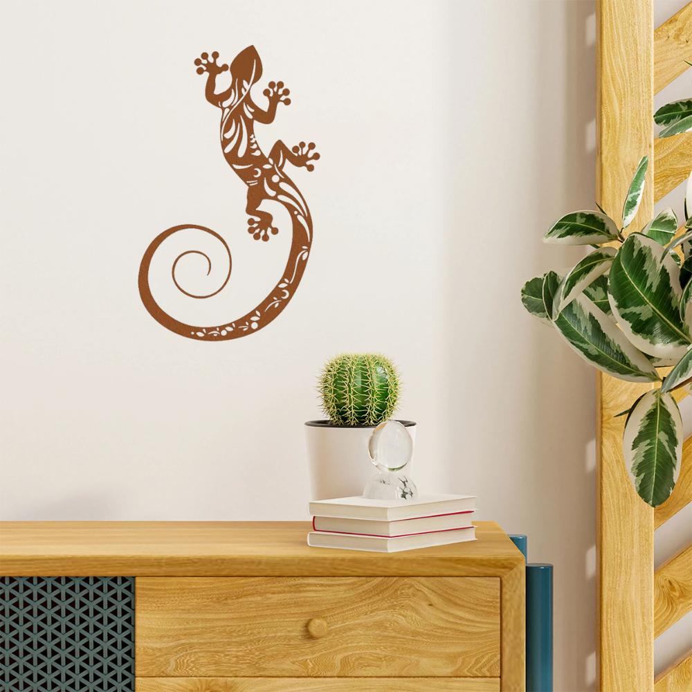 2D Lizard Metal Wall Art Home Decor Living Room Metal Lizard Wall Art Bedroom Office Decorative Home Decor 2D Lizard Hanging Art