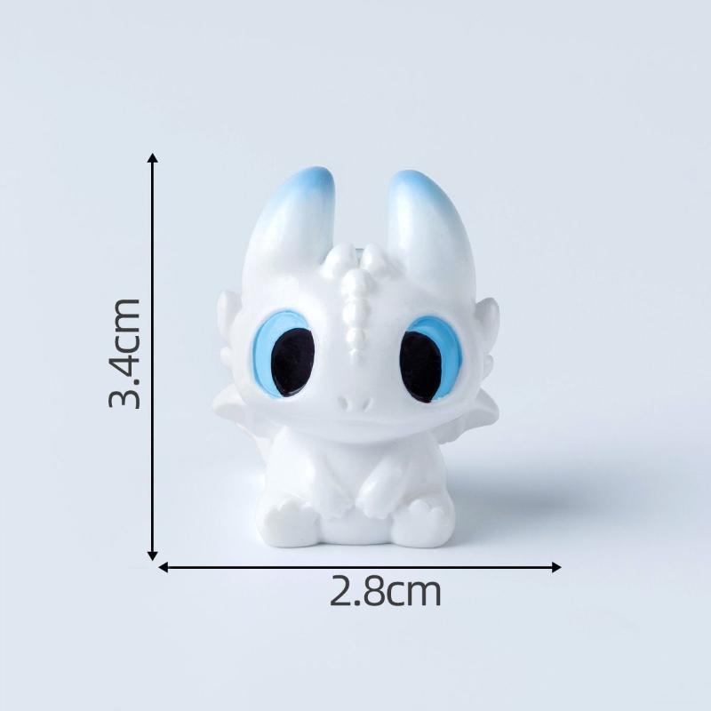 Dragon Taming Master Cartoon Toothless Couple Cute Grain Doll DIY Decoration Accessories Car carried Desktop Small Ornament
