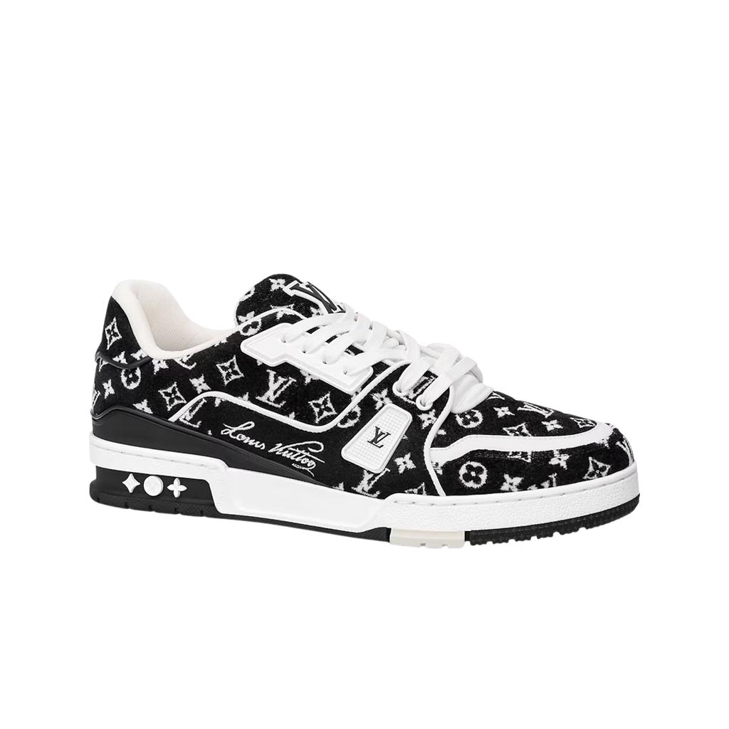 Louis Vuitton Lv Trainer Sneakers Monogram Textile Black
