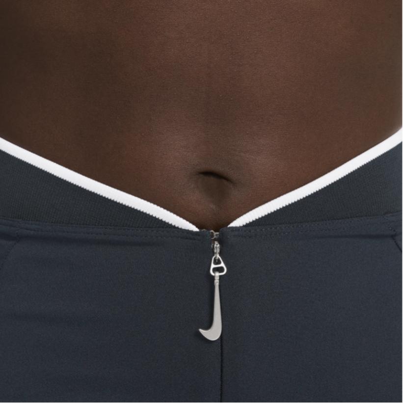 Nike Colaborare X Jacquemus Fustă Maxi Casual Confortabilă Elastică Fuste Femei Negru-Intens-Obsidian Alb FV5675-475