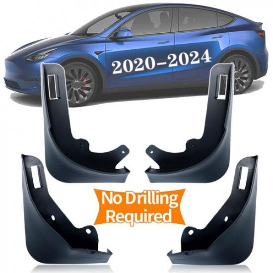4X Splash Guard Mud Flaps Front Rear For Tesla Model Y  - 2024 Wheel Fender