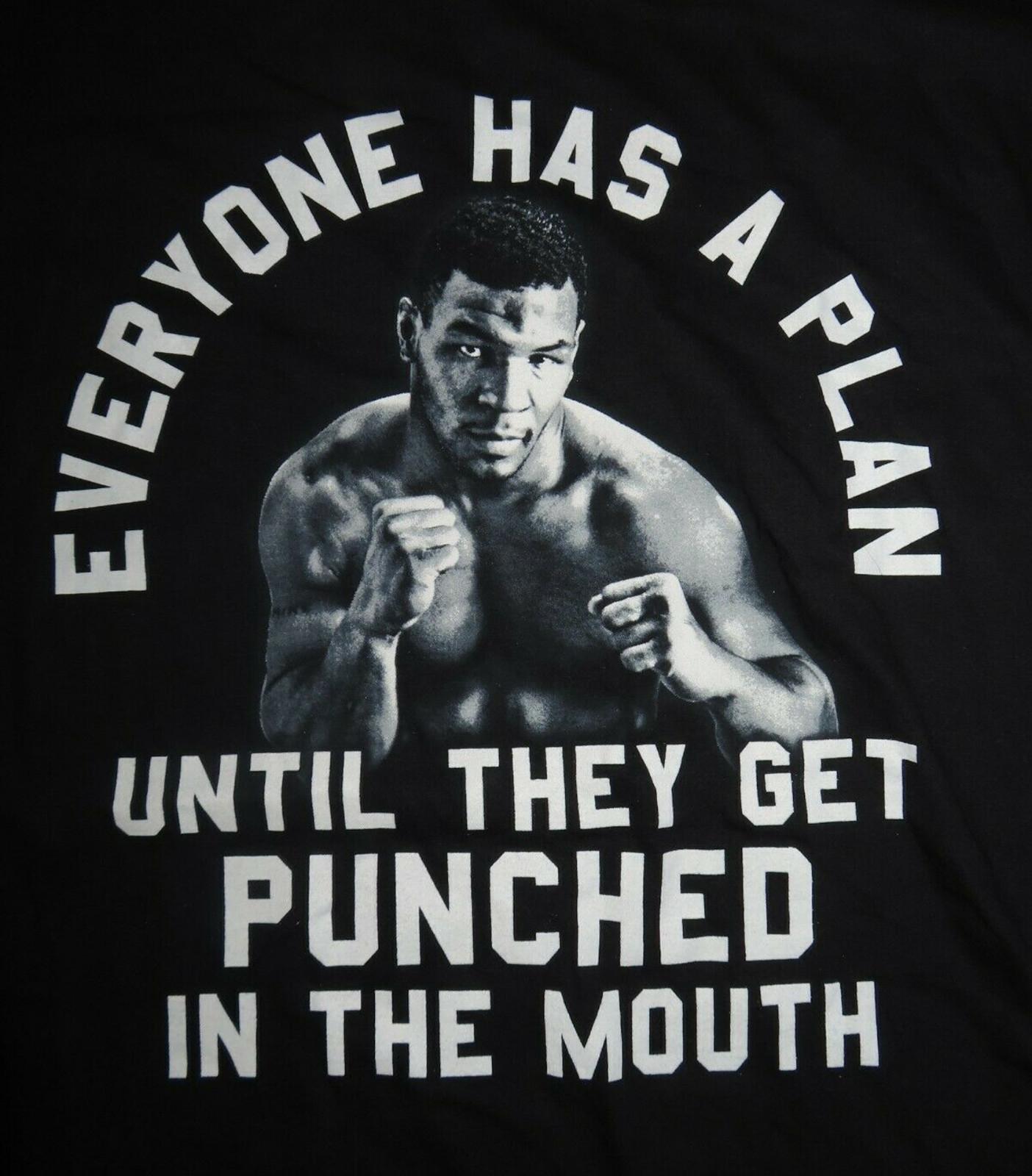 Mike Tyson boxing T-shirt Black Unisex Tee All Sizes S-5XL Unisex T-Shirt XL