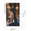 5D DIY Full Round Drill Partial AB Diamond Painting Elegant Girl Kit Art Decor