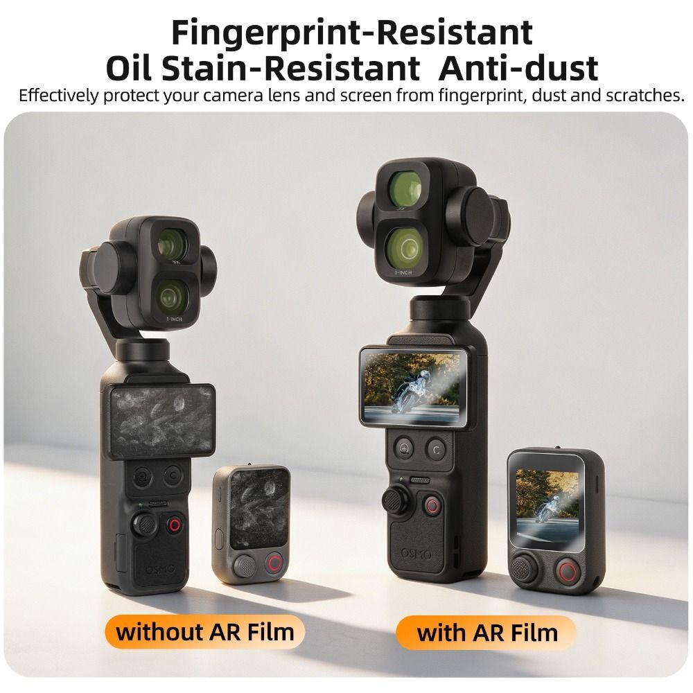 Tempered Glass Protective Films Anti-Scratch HD Screen Protector 9H Remote Control Screen Film for DJI Osmo Pocket 4P/4/3