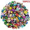 20/50/100/200/500 Pcs Random Cartoon Shoe Charms For Clogs Bubble Slides Sandals PVC Shoe Decorations Accessories For Teens Gift