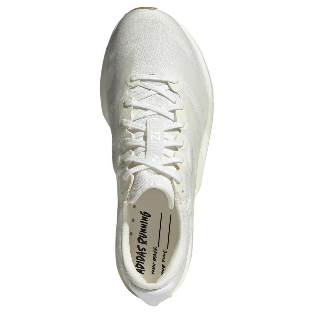 adidas Adizero Adios 9 Comfortable Fit Full Speed Competition Racing Running Shoes Women Running Shoes Off-White JR2243