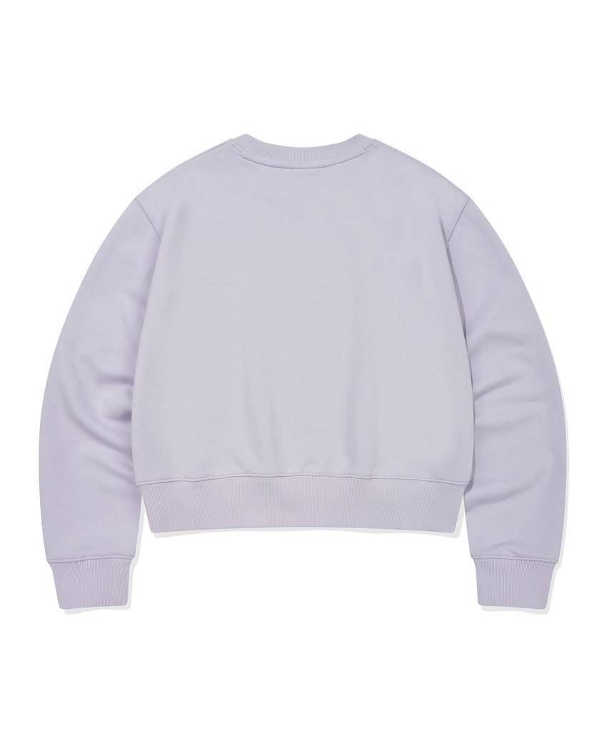 WACKY WILLY [26Ss] Women'S Lily Wappen Crop Sweatshirt Purple