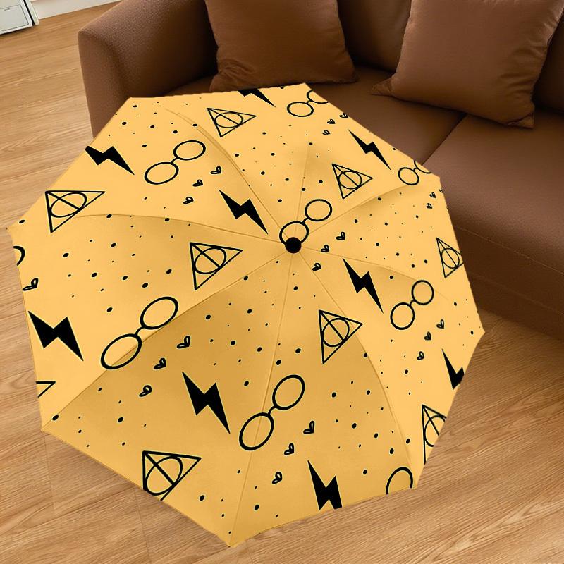 1PC Glasses Lightning_bolt Umbrella-8-Rib Reinforced, Automatic Open, Lightweight & Durable, Cute Fashion Accessory for Outdoor, D2626