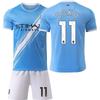 25-26 Manchester City thuistenue, fanversie, shirt met korte mouwen voor kinderen, maat 47 Forden nr.. 9 Haranddoku