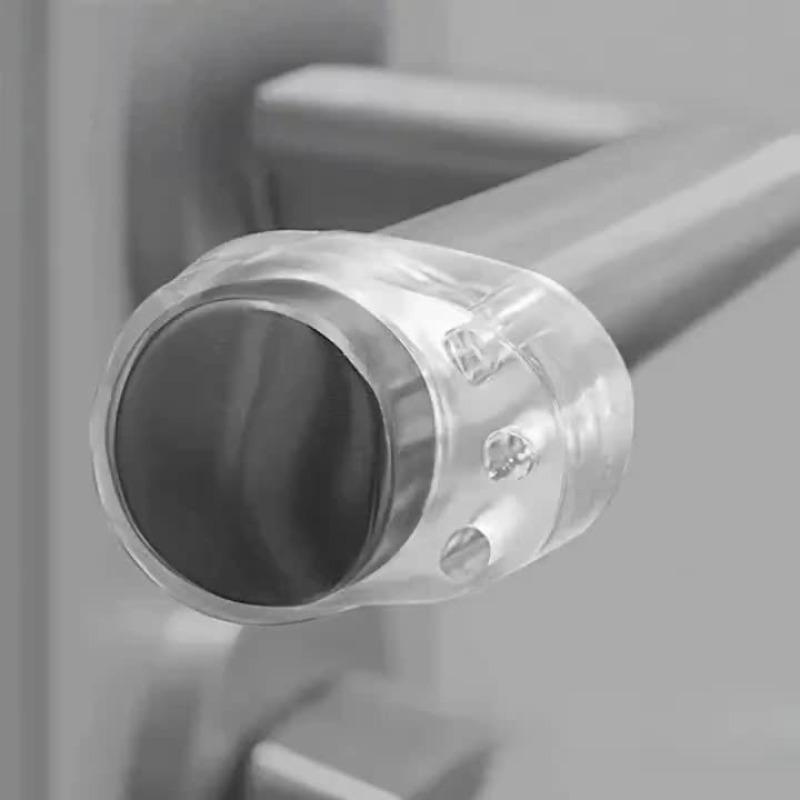 

1PC Anti-collision Doorstops, Door Handle Protective Cover,Transparent Invisible Anti-collision Door Stopper прозорий