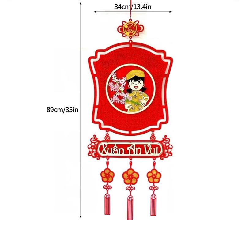Vietnamese Spring Festival Tassels  Window Door Hanging Ornament  Vietnam Wall Pendant 2026 New Year  Decor