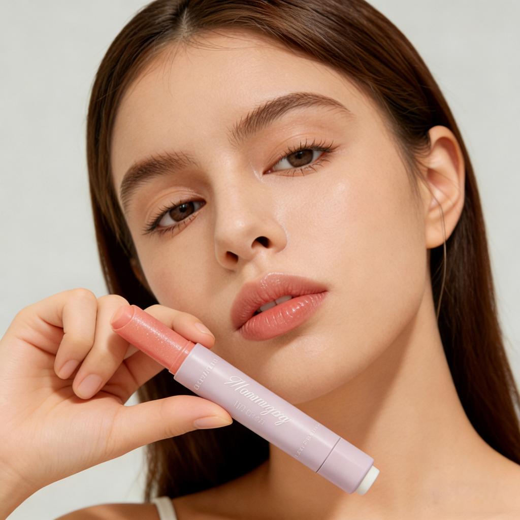 Rossetto Gel Rosa con Effetto Cambio Temperatura Balsamo Labbra Idratante Lunga Tenuta Nutrimento Lucidalabbra per Labbra Sane