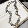 Cherry Gummy Crystal Heart Beaded Stackable Necklace - Summer Collarbone Chain Exquisite Design