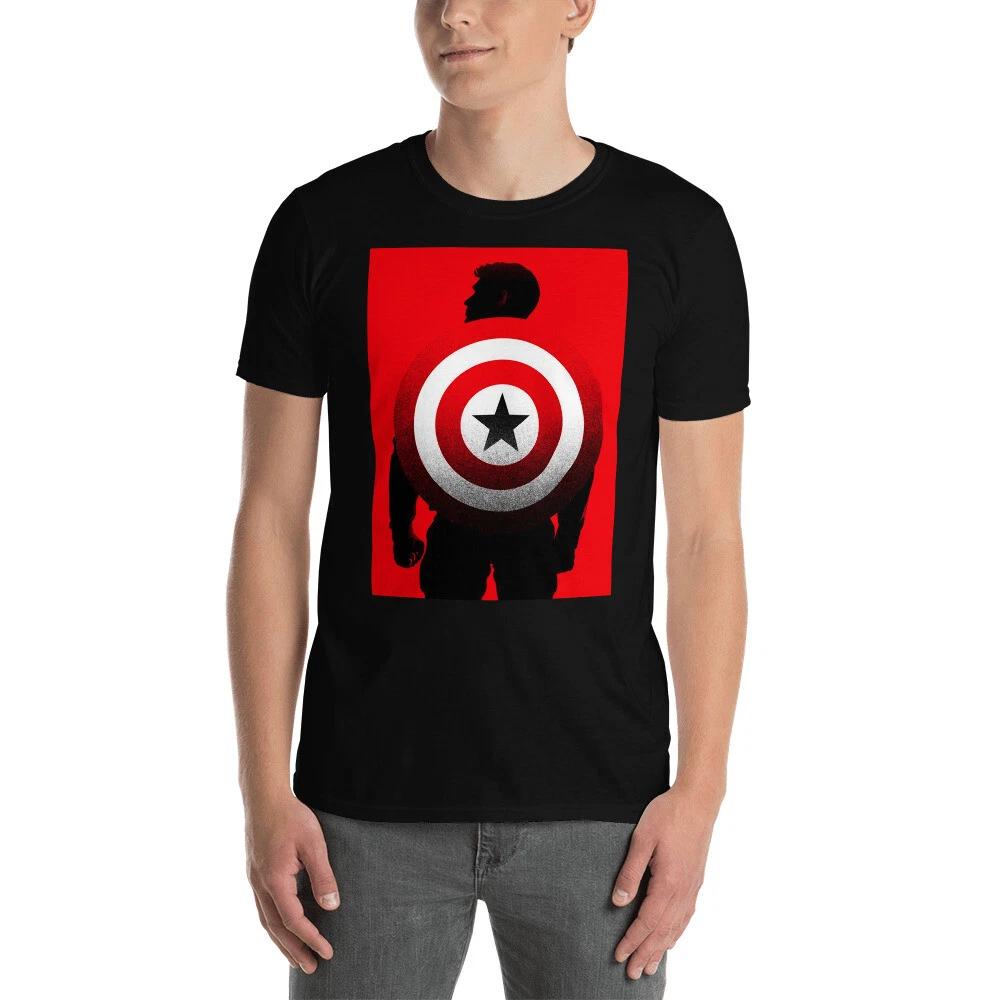 CAPT. AMERICA HERO ACTION MOVIE ABSTRACT GRAPHIC Short-Sleeve Unisex T-Shirt M