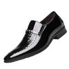 Men's Leather Shoes 2024 Autumn New Business Formal Casual Leather Shoes Pointed Breathable Plus Size Men's Shoes Wedding Shoes