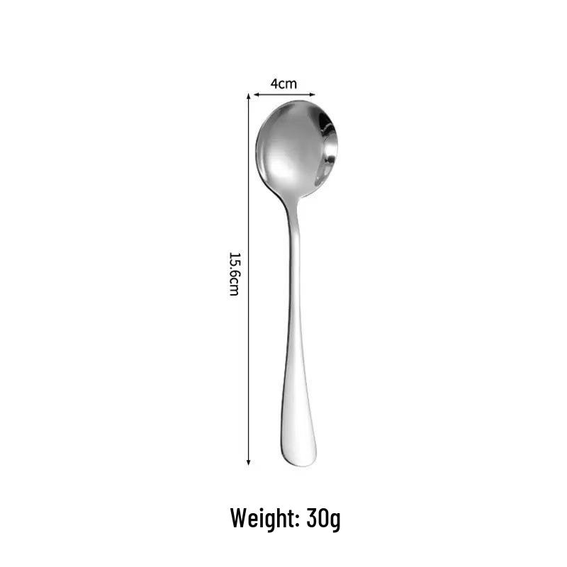 304 Stainless Steel Spoons for Adults & Children - Stylish Household Soup Spoons