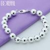 8mm/10mm Hollow Circle Ball Beads Copper Color Beaded 20cm Bracelet Woman Charm Fashion Jewelry