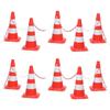 VidaXL Set of Cones with 10 M Chain Red and White