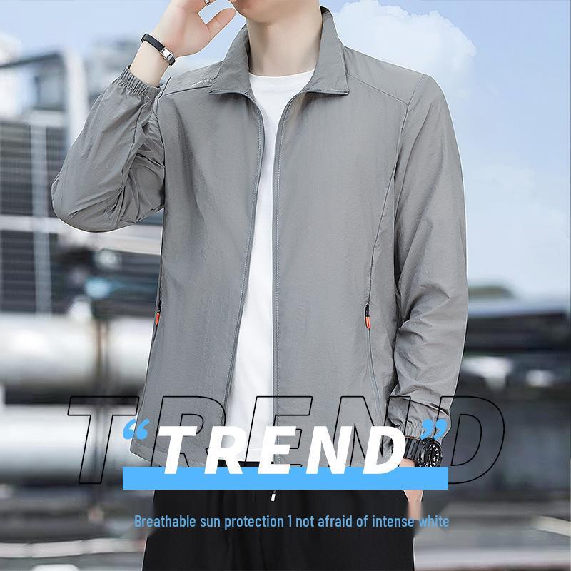 Men's Ice Silk Quick-Dry Lightweight Sun Protection Top - Summer Breathable Thin Outdoor Outerwear