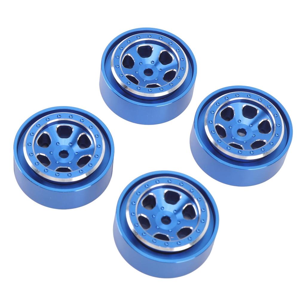 4pcs 1.3 Inches Wheels Aluminum Alloy 6 Holes Wheel Hubs for 1/18 RC Crawler