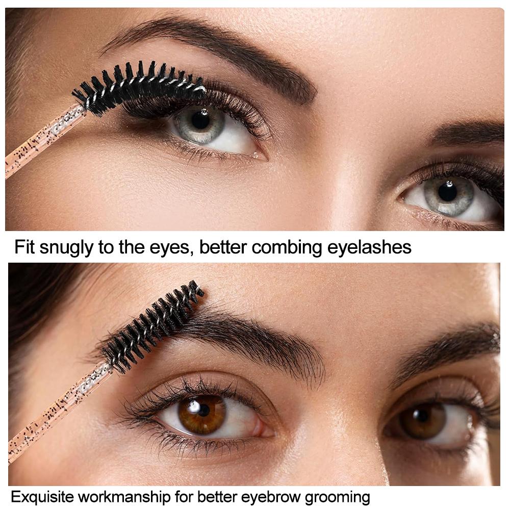 500/1000pcs Eyelash Brush Applicator Wholesale Lash Mascara Wands Brushes For Eyelash Extension Eyebrow Spoolies Beauty Tools