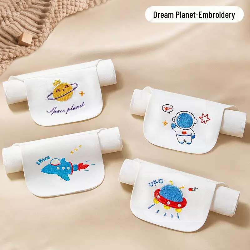 A-Klasse Reines Baumwoll-Schweißabsorbierendes Handtuch für Babys - Sicher, Bestickt, Rückenkissen aus reiner Baumwolle