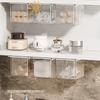 Transparent Bathroom Cotton Stick Makeup Cotton Bathroom Pull-Out Storage Drawer Style Storage Box Under The Mirror Cabinet