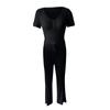 Women's Set Two Piece Short Sleeve Cropped Tops Matching Flare Pants Sets Casual