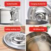 304 Wine Drum Sealed Tank Stainless Steel Sealed Jar Food Grade Oil Barrel Milk Tea-leaf Transportation Barrel