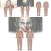 Twisted Clown Cosplay Costume For American Horror Story In Stylish Brown Fabric