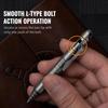 TACRAY Titanium Bolt Action Mini Pen, Pocket Size EDC Pen with Lanyard Clip and LAMY Brand Refill