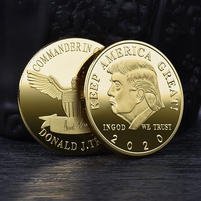 2025 Donald Trump Commemorative Coin, U.S. Presidential Souvenir Coin Gold-plated Coin Gift