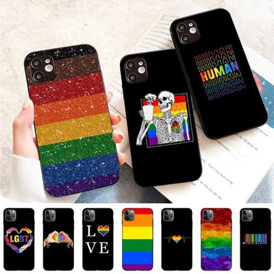 Gay Lesbian LGBT Rainbow Pride Phone Case for iPhone 11 12 13 Mini Pro Max 8 7 6 6S Plus X 5 S SE 2020 XR XS 10 Case