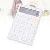 Solar Calculator 12 Digits Large Display Responsive Mechanical Buttons Cute Basic Standard Calculator for   Study