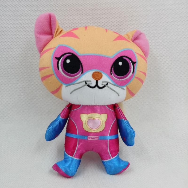 4pcs 18cm Super Kitten Plush Doll Cute Birthday Gift Soothing Graduation Gift Action Figure Doll Anime Play Soft Stuffed Peluche