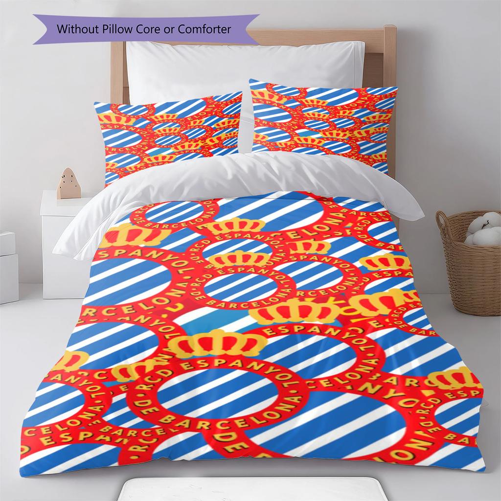 Set Biancheria da Letto con Fantasia Espagnola Copripiumino Federa Decorazione per la Casa Regalo (1 * copripiumino + 2 * federa, senza nucleo)