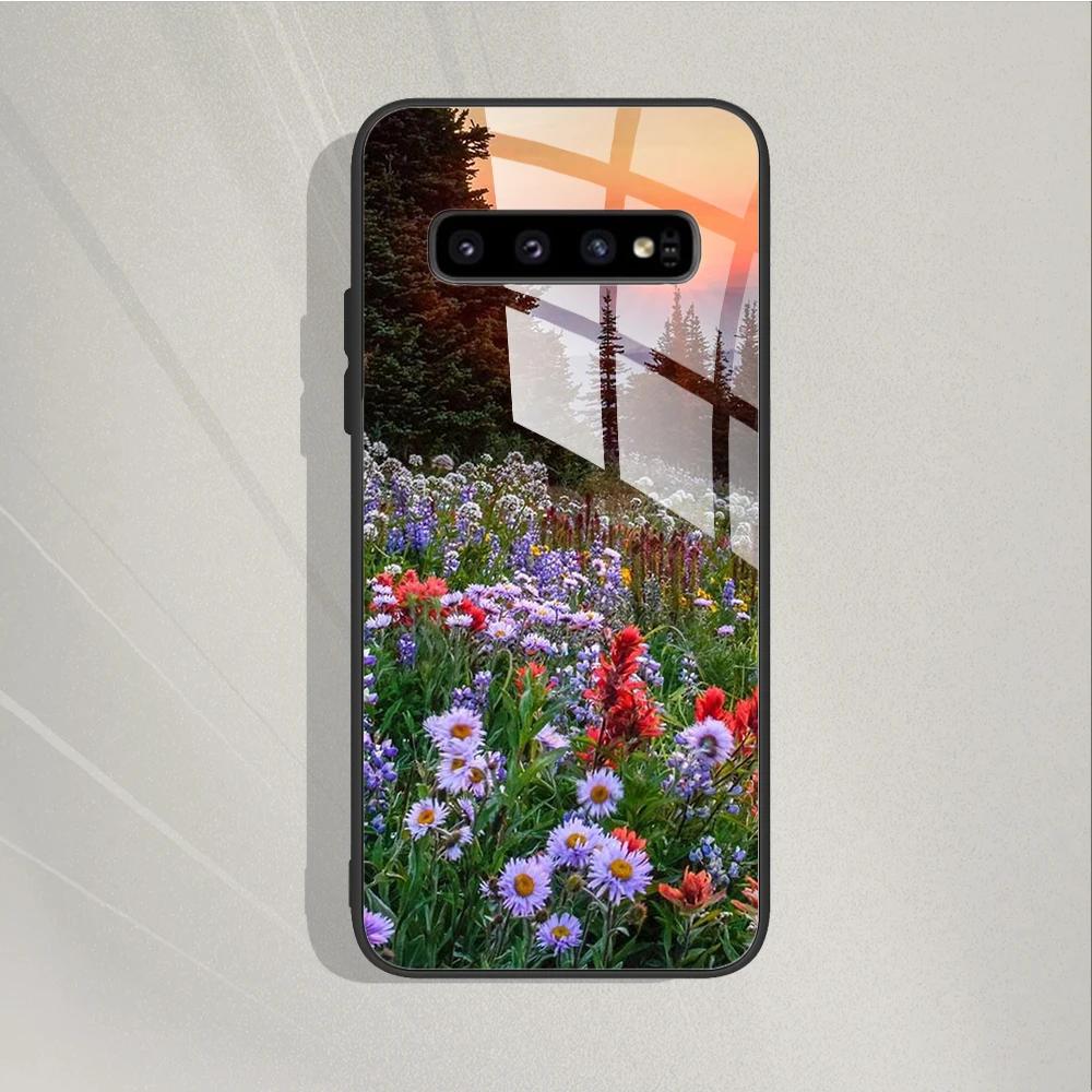 For Samsung Galaxy S10 S 10 Plus S10E Case Shockproof Tempered Glass Case Hard Back Cover Funda For Samsung S10 Case S 10 Bumper