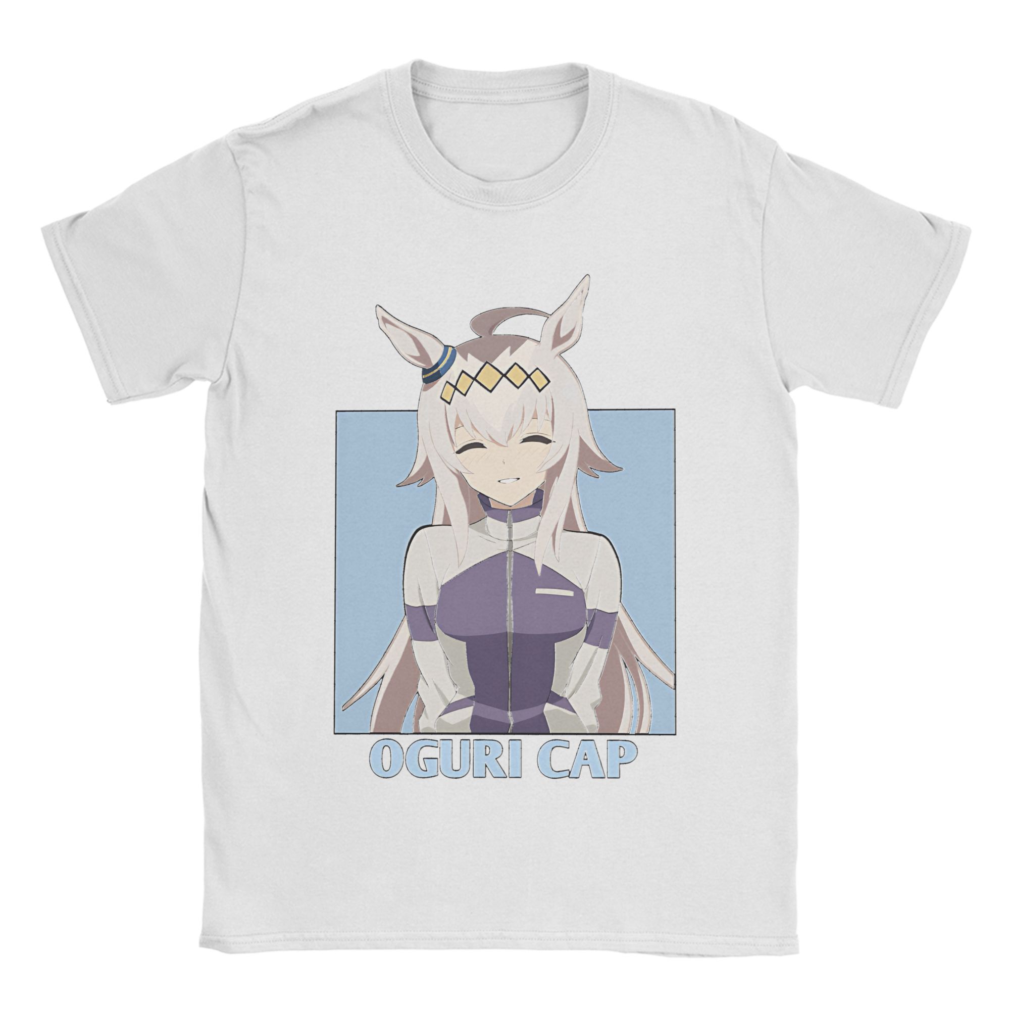 

Oguri Cap Uma Musume T-Shirt Men Cotton Tops Novelty Crewneck Short Sleeve - Men s Summer Cotton Graphic Tee S разноцветный