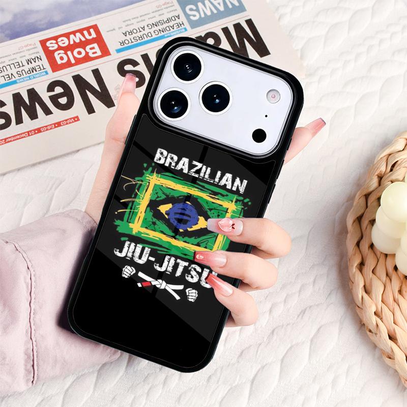 Coque de téléphone souple Judo Jiu Jitsu BJJ Pour IPhone 17 16e 15 14 13 12 11 Pro Max Air Mini Housse de protection souple